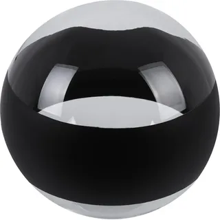 Lampenschirm Toledo transparent schwarz Kugel 15 cm – moderner Glaslampenschirm für elegante Beleuchtung