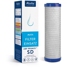 Alvito Filter Filterkartusche Aktivkohlefilter ABF Primus® Duplex® SD/CLC/EM/SD (gelb, blau, grün, rot) | (Primus SD blau)