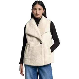 street one studio Damen Fake Fur Weste