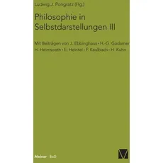 Philosophie in Selbstdarstellungen / Philosophie in Selbstdarstellungen III