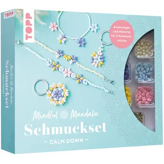 Frechverlag Frech Mindful Mandala - Schmuckset Calm down. Mit Anleitung und Material für fünf Schmuckstücke