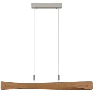 Lindby LED Pendelleuchte Beazina dimmbar (Modern) aus Metall (1 flammig,) - Holz Hängeleuchte Esstischlampe Hängelampe Wohnzimmerleuchte