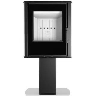 HITZE CANE SF Kaminofen 6,5 kW freistehend – schwarz – effizient & modern, BImSchV Stufe II - Schwarz