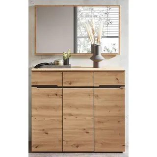 Garderoben 2er Set MANRESA-36 in Artisan Eiche Nb. mit Graphit B/H/T: ca. 120/190/38 cm - Braun