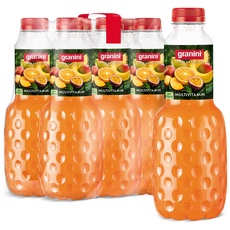 granini Trinkgenuss Multivitamin (6 x 1l), mindestes 50% Frucht, Mehrfruchtnektar, vegan, natürlich, mit Pfand