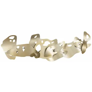 Kunstloft Wanddeko Silber 120/44 cm , Silberfarben , Metall , 3.3x44x5 cm , Bilder & Rahmen, Wanddeko