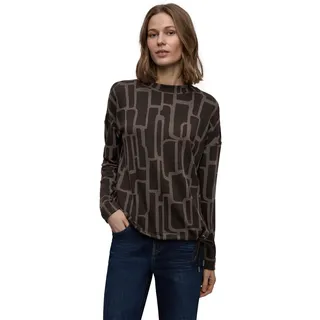 Damen Print Shirt mit Tunnelzug