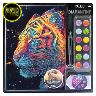 DIAMANTINY - Tiger Malen nach Zahlen, mehrfarbig, 21 x 29,7 x 0,3 cm, 96026