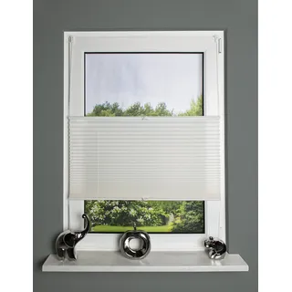Home fashion Plissee NOLAN 100 x 130 cm weiß