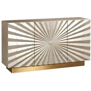 furnlux Sideboard Stilig 150 x 82 x 40 cm Gelb / Gold