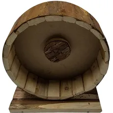 Dehner Nagerzubehör Holzlaufrad Shift, ca. 20 x 22.5 x 11.5 cm , Holz, natur