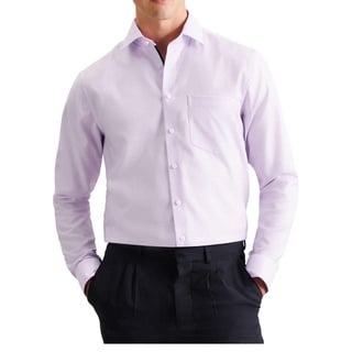 Seidensticker Herren Regular Fit Langarm Hemd Shirt, Lila, 43 EU