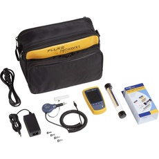 Fluke Networks FI-525 FiberInspector-Mikrofaser-Endflächen-Inspektionskamera mit PortBright-Beleuchtung und NFC-KIT-CASE-Faser-Endflächen-Reinigungskit