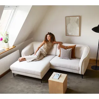 flexlux »Belle Designsofa, bequem durch Kaltschaum im Sitz, OTTOs Choice« Skandinavisches Design, In hochwertiger Verarbeitung, B/T 218/149 cm,