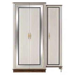 Kleiderschrank Kinderschrank Holzschrank Schrank Holz Beige Moderne - Beige