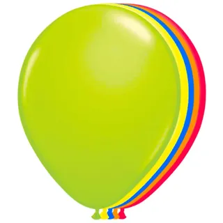 Folat 8166 50er Pack XL 25 cm Luftballons neon Mix