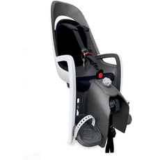 Bild Caress Fahrradkindersitz mit Gepäckträgerbefestigung | Weiß-Grau | Einfache Installation | Sicherer und bequemer Kindersitz - (94 x 36,5 x 28 cm)