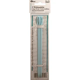 Yline - 3 Stück Webnadeln Kunststoff, Länge: 15 cm, Flechtnadeln, Webzubehör, Web- Nadel Nadeln, 2869