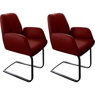 W.SCHILLIG Freischwinger »ole« (Set) 2 Stk.2er- oder 4er-Set, Gestell in Schwarz pulverbeschichtet, rot