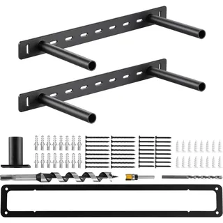 VEVOR Regalhalterungen, 2 Stk., Regalträger Tragkraft 68 kg, 406,4x157,4x38,1 mm, Schwerlast Regalhalter für versteckte Regale, unsichtbare Halterung für schwebende Regale zur Wandmontage