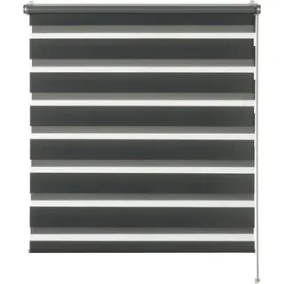 Schöner Wohnen SCHÖNER WOHNEN-Kollektion Doppelrollo »Tilda« transparent Sichtschutz mit Bohren/ohne Bohren freihängend geklemmt, silberne oder weiße Rollo-Technik, grau