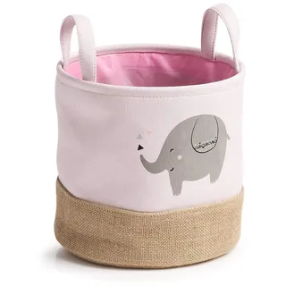 Zeller Aufbewahrungskorb Elefant Ø 25 x 25 cm 1-tlg. rosa
