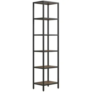 VCM Vitrine 40 x 30 x 165 cm Schwarz
