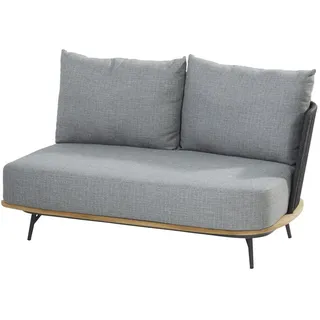 4Seasons Positano 2-Sitzer Armlehne links Anthrazit inkl. 4 Kissen