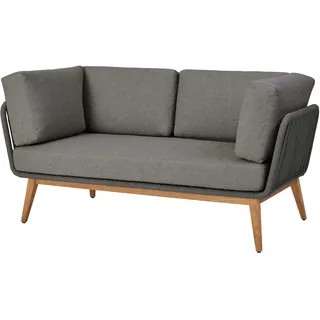 Diamond Garden Milos Lounge-Sofa Teak/Rope inkl. Kissen