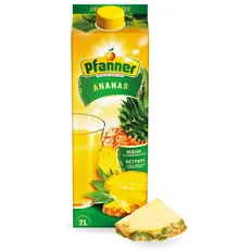 Pfanner Ananas Nektar – Fruchtnektar mit leicht säuerlichem bis süßem Geschmack mit Vitamin C – Mind. 50% Ananassaft (1 x 2 l)