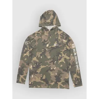 Salty Crew Langarm-rash Guard Green Camo XXL