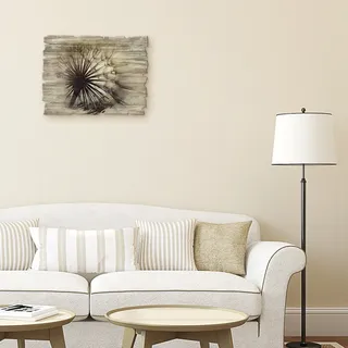 Artland Holzbild »Große Pusteblume« Blumen 1 Stk. tlg., blau