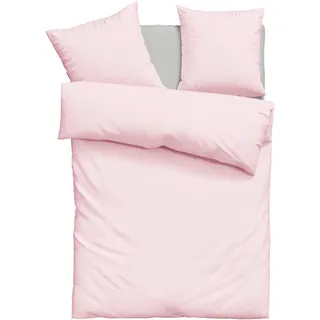 Bettwäsche OTTO HOME "Luisa", rosa, B/L: 155cm x 220cm, 1 Stk., 1 Stk., Perkal, B/L: 80cm x 80cm, 2 Stk., Perkal, Obermaterial: 100% Baumwolle, Bettwäsche, Bettwäsche, 100% Baumwolle, ab Gr. 135x200, auch in PREMIUM Qualitäten erhältlich