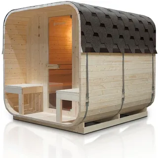 Artsauna Nolvik XXL inkl. 3,6 kW Elektroofen + int. Steuerung