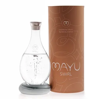 Mayu Water Swirl - Wasserkaraffe mit Wirbelbewegung 1 St hellgrau