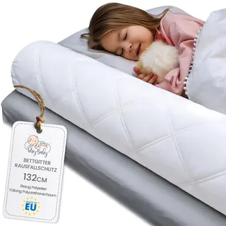 Rausfallschutz für bettgitter bettschutzgitter Bett Kinderbett boxspringbett - 132 cm Kinder bettkantenschutz für alle betten Baby bettschlange bettlückenfüller Reise fallschutz
