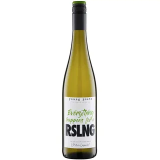 Riesling trocken | Young Poets „Everything Happens for a Riesling" | grüner Apfel, Zitrusfrüchte & Ananas | Qualitätswein Pfalz | 1 x 0,75 l
