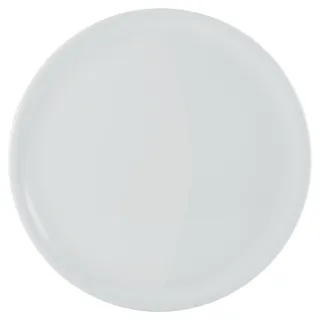 CreaTable CreaTable, EUROPA weiss, 4-teiliges Geschirrset, Pizzateller aus Porzellan, spülmaschinen- und mikrowellengeeignet, Made in Europe