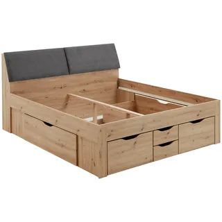 RELITA Stauraumbett Maxi 180 x 200 cm Eiche Artisan