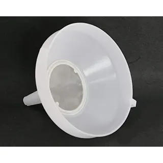 Trichter 25 cm mit Sieb für Weinballon | großer Kunststofftrichter, herausnehmbares Sieb, für Most, Wein, Bier und Saft