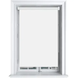 BestLivings Thermorollo / Verdunkelungsrollo mit Klemmträger - 80 x 150 cm - Weiß)