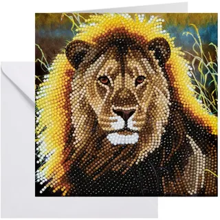 Craft Buddy Resting Lion Diamond Painting 18x18 cm