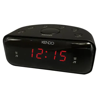 Kendo 24EXSW, Digitaler Wecker, Schwarz, FM, UKW, DC / Batterie, AAA, 125 mm - Schwarz