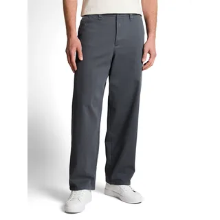 Chinohose TOM TAILOR DENIM, Herren, Gr. M, N-Gr, urban medium grau, Web, Obermaterial: 100% Baumwolle. Futter: 65% Polyester, 35% Baumwolle, unifarben, loose fit lang, Hosen Chinohose, aus Baumwolle und im Loose Fit