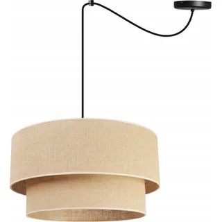 Hängelampe Kronleuchter Lampenschirm 45 cm Spinne Kuchen - Schwarz, Weiß, Beige