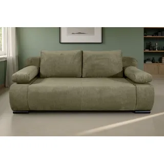 Collection AB Schlafcouch Polyester 2-Sitzer Grün