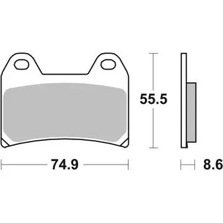 Brembo Bremsbeläge für Motorräder 07bb19sa