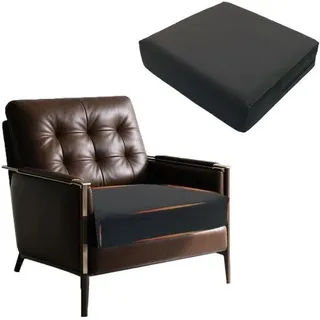 Unyqoos® Sitzkissen mit Gel-Visco-Schaum – ergonomische Unterstützung für Stuhl & Sofa, rutschfeste Unterseite, abnehmbarer Samtbezug, maschinenwaschbar - Schwarz