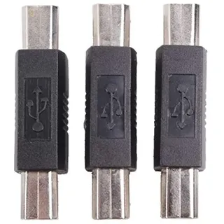 PremiumCord USB-Adapter B-B M/M, USB Typ B Stecker auf Typ B Stecker, HighSpeed 480 Mbit/s, Farbe Weiß