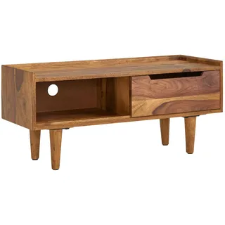 FineBuy TV Schrank FineBuy Lowboard 95x44x34 cm Holz Fernsehkommode Fernsehschrank